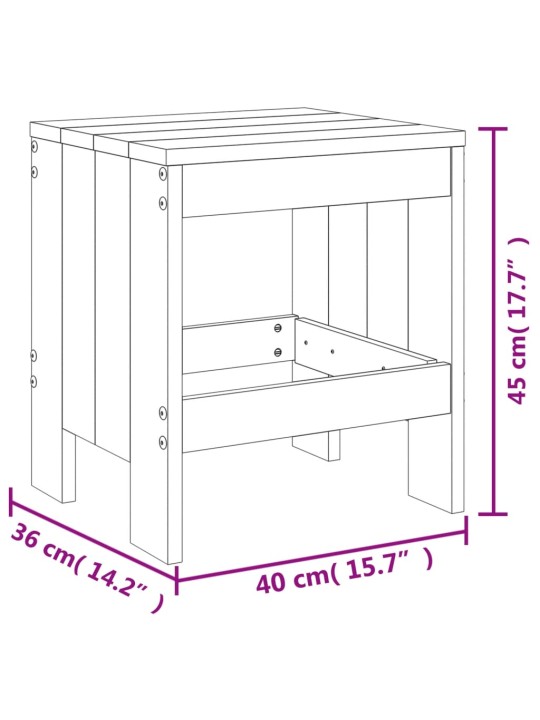 5-osaline aia söögimööbli komplekt, hall, männipuit