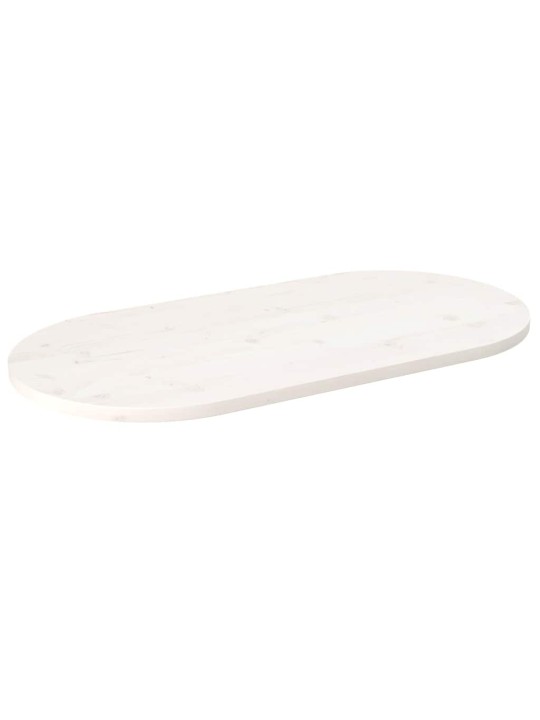 LAUAPLAAT, VALGE, 110 X 55 X 2,5 CM, MÄNNIPUIT, OVAALNE