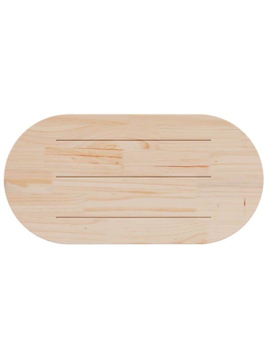 LAUAPLAAT, VALGE, 110 X 55 X 2,5 CM, MÄNNIPUIT, OVAALNE