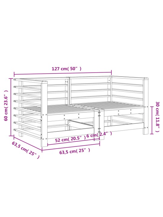 Aia nurgadiivanid, 2 tk, männipuit