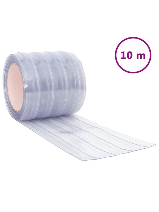 Uksekardin läbipaistev 200 mm x 1,6 mm 10 m pvc