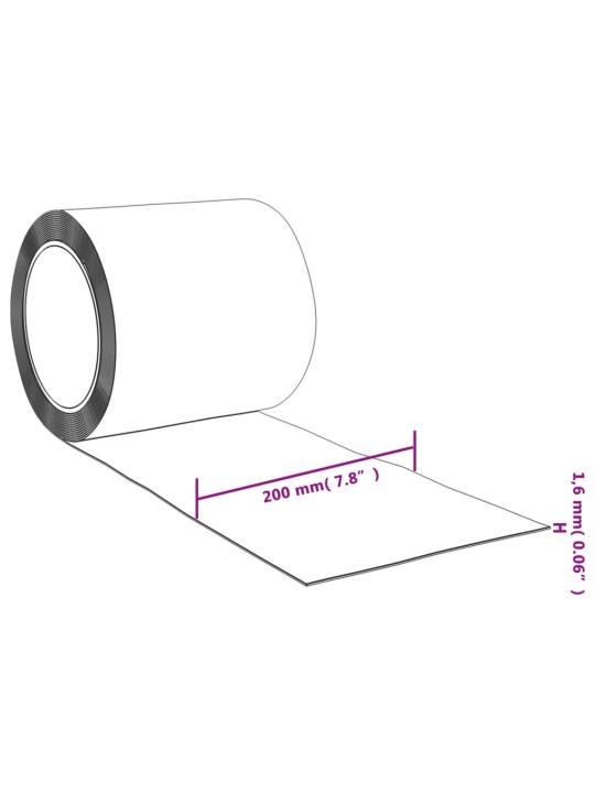 Uksekardin, punane, 200 mm x 1,6 mm 10 m, pvc