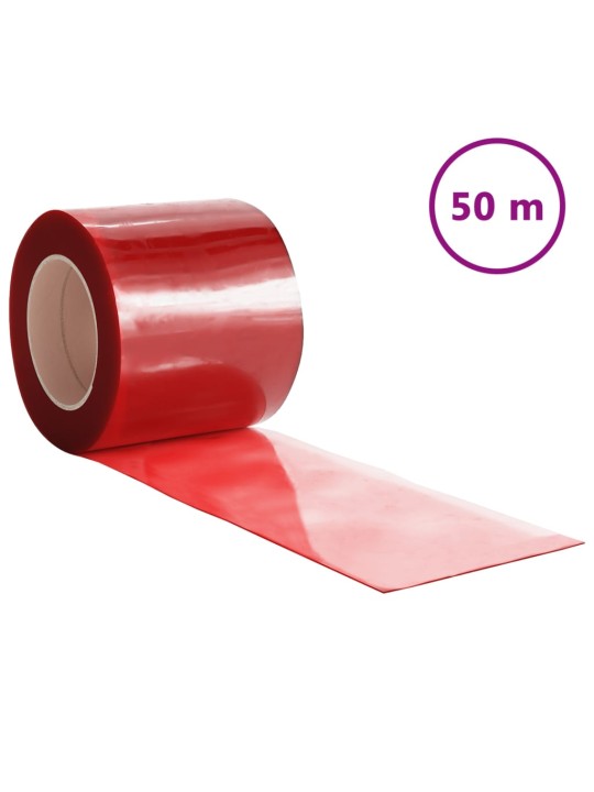 Uksekardin, punane, 200 mm x 1,6 mm 50 m, pvc