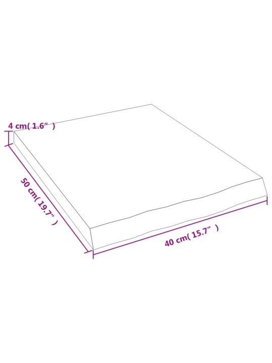 Seinariiul, helepruun, 40 x 50 x (2-4) cm, töödeldud tammepuit