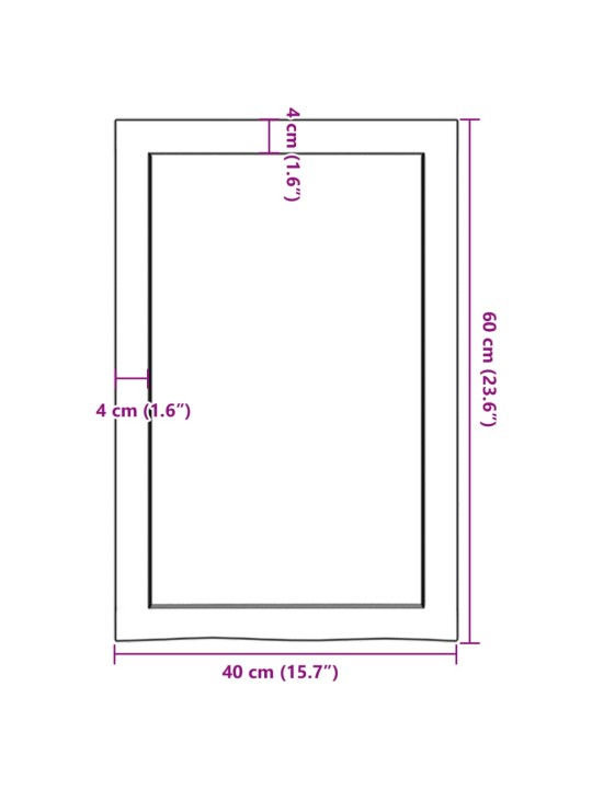 Seinariiul, helepruun, 40 x 60 x (2-4) cm, töödeldud tammepuit