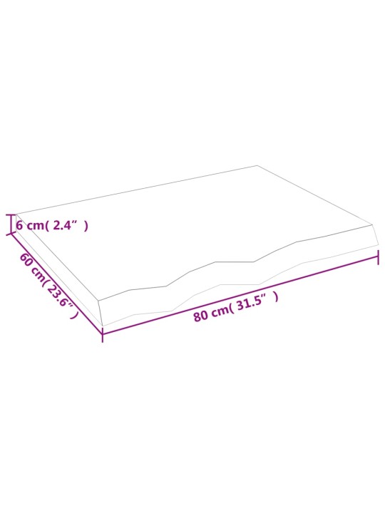 Seinariiul, helepruun, 80 x 60 x (2-6) cm, töödeldud tammepuit