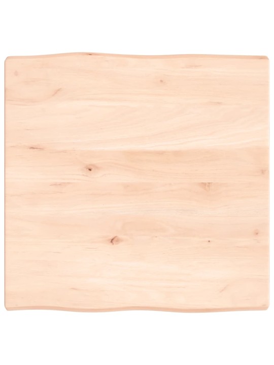 Lauaplaat, 60 x 60 x (2-4) cm, täispuit, naturaalsed servad