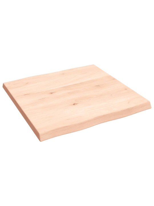 Lauaplaat, 60 x 60 x (2-4) cm, täispuit, naturaalsed servad