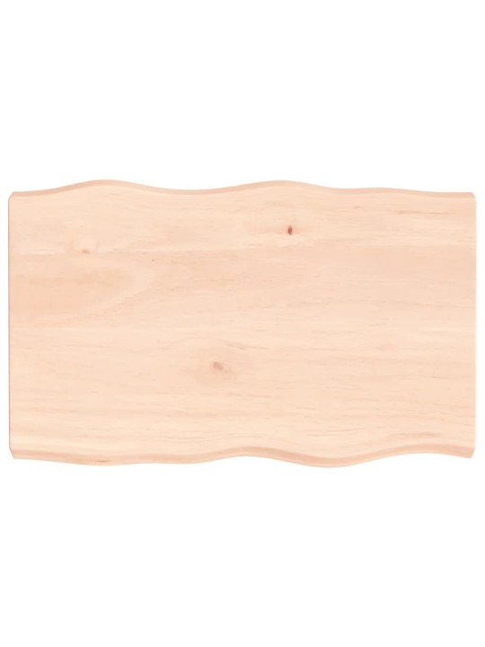 Lauaplaat, 80 x 50 x (2-6) cm, täispuit, naturaalsed servad