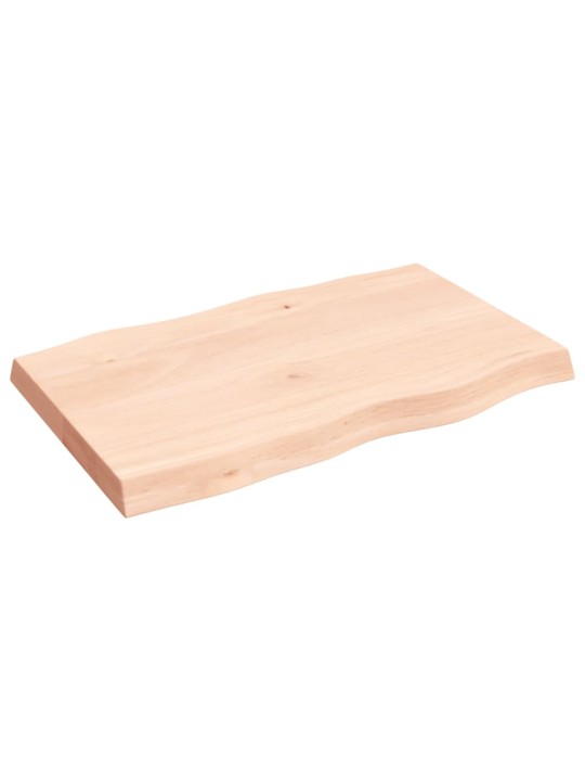 Lauaplaat, 80 x 50 x (2-6) cm, täispuit, naturaalsed servad