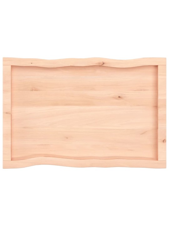 Lauaplaat, 80 x 50 x (2-6) cm, täispuit, naturaalsed servad