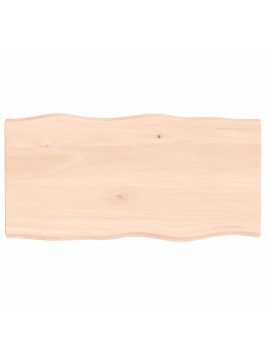 Lauaplaat, 100 x 50 x (2-4) cm, täispuit, naturaalsed servad