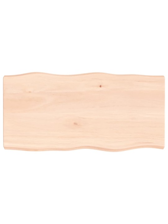 Lauaplaat, 100 x 50 x (2-6) cm, täispuit, naturaalsed servad