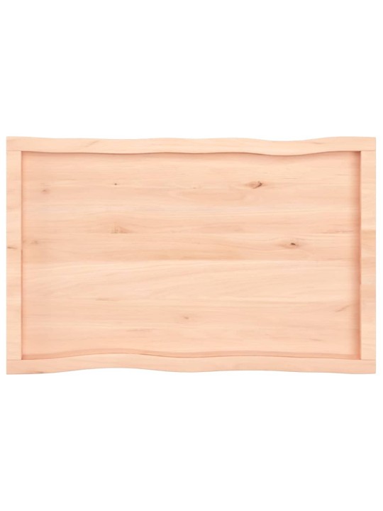 Lauaplaat, 100 x 60 x (2-4) cm, täispuit, naturaalsed servad