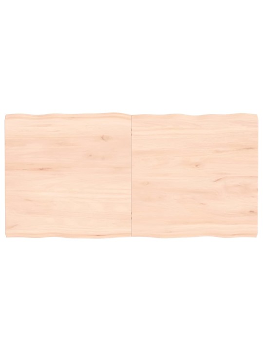 Lauaplaat, 120 x 60 x (2-4) cm, täispuit, naturaalsed servad