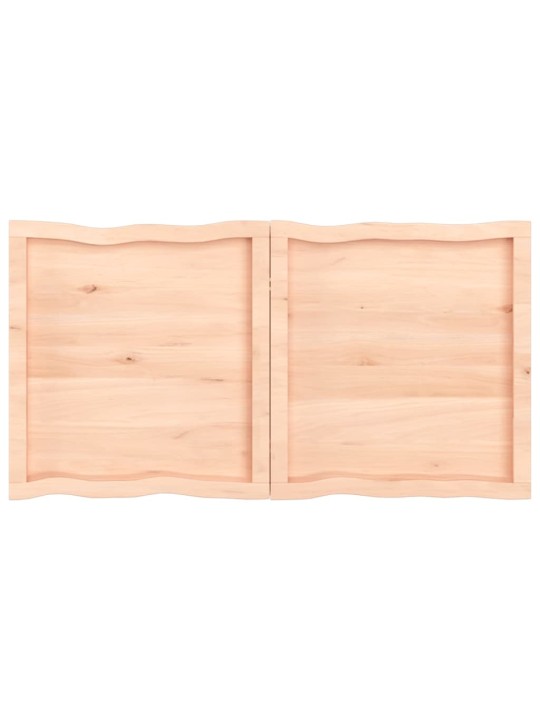 Lauaplaat, 120 x 60 x (2-4) cm, täispuit, naturaalsed servad