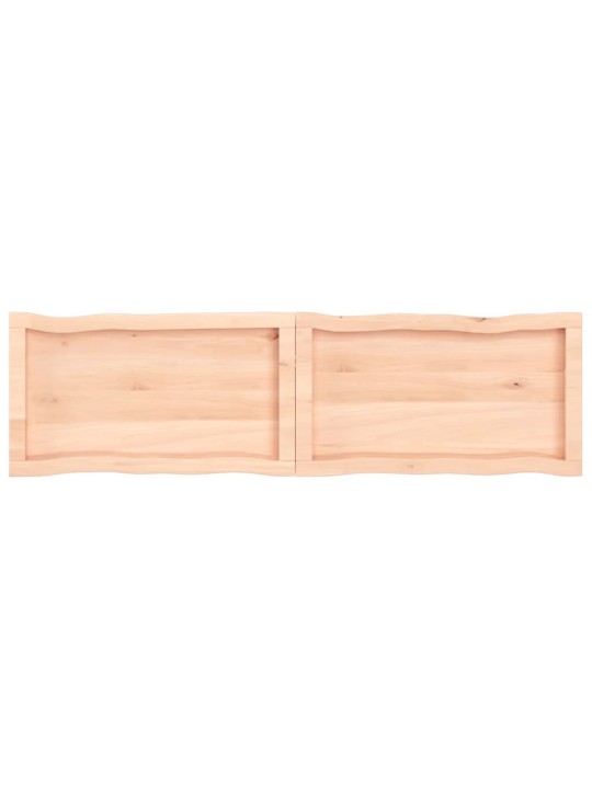 Lauaplaat, 140 x 40 x (2–4) cm, täispuit, naturaalsed servad