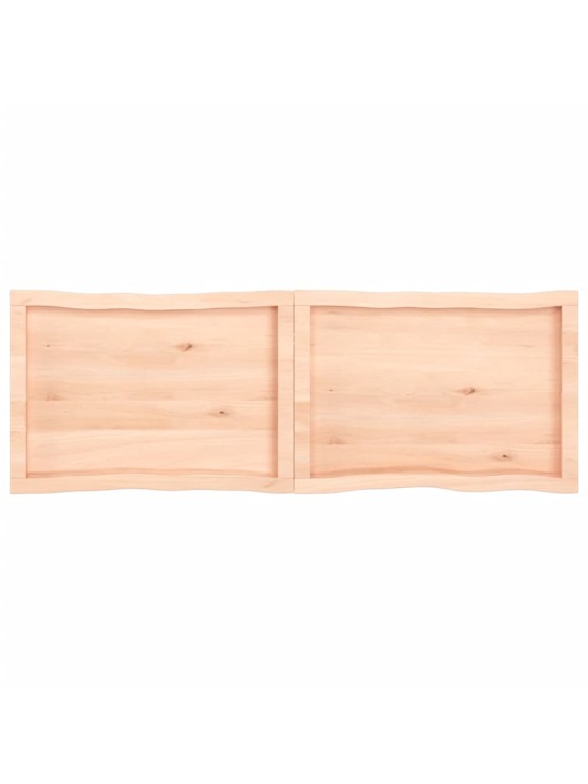 Lauaplaat, 140 x 50 x (2-4) cm, täispuit, naturaalsed servad