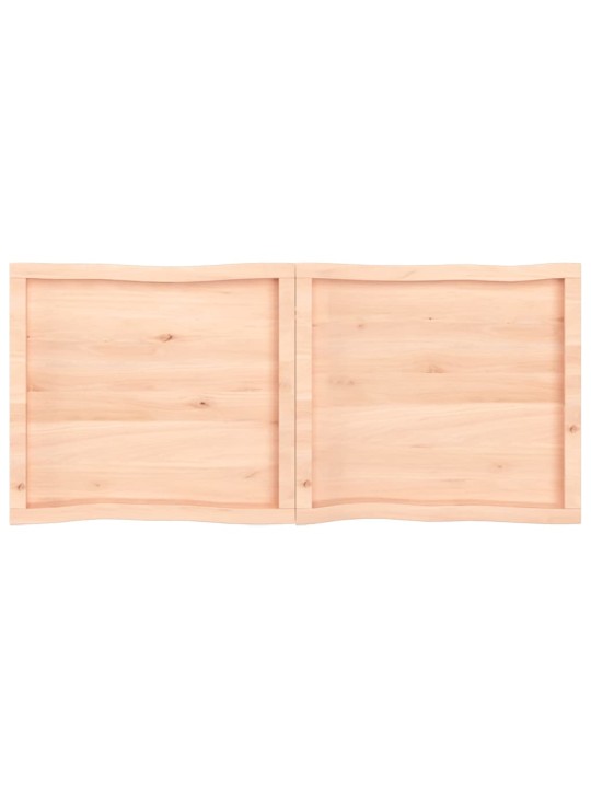 Lauaplaat, 140 x 60 x (2-6) cm, täispuit, naturaalsed servad