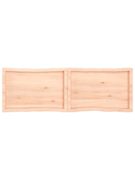 Lauaplaat, 160 x 50 x (2-6) cm, täispuit, naturaalsed servad