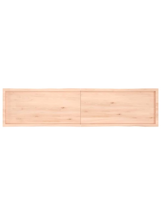 Lauaplaat, 220x50x(2-6) cm, täispuit, naturaalsed servad