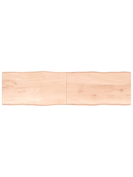 Lauaplaat, 220 x 60 x (2-4) cm, täispuit, naturaalsed servad