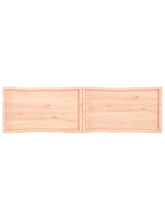 Lauaplaat, 220 x 60 x (2-4) cm, täispuit, naturaalsed servad