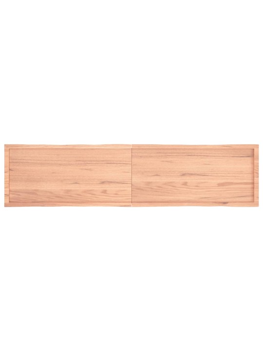 Lauaplaat, helepruun, 220x50x(2-6) cm, töödeldud täispuit