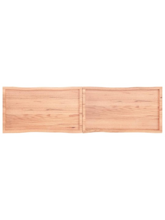 Lauaplaat, helepruun, 220 x 60 x (2–6) cm, töödeldud täispuit