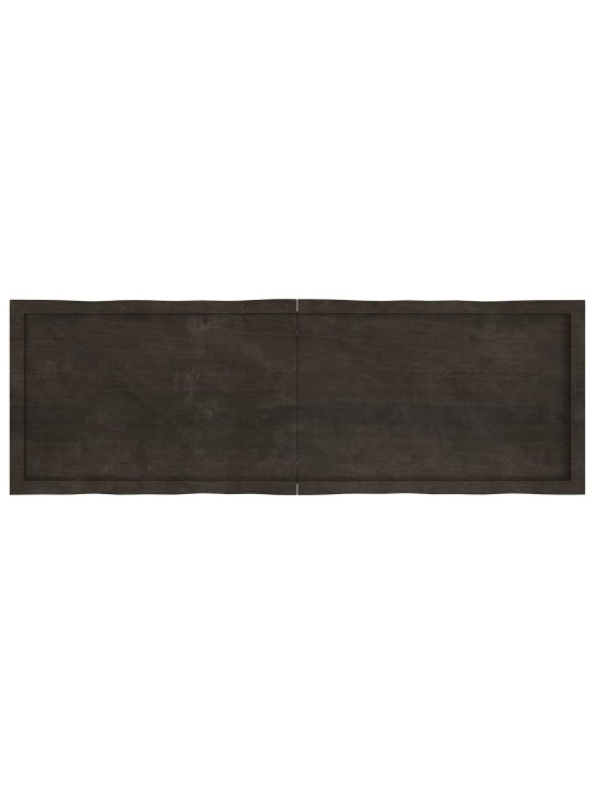 Lauaplaat, tumepruun, 160x50x(2-6) cm, töödeldud täispuit