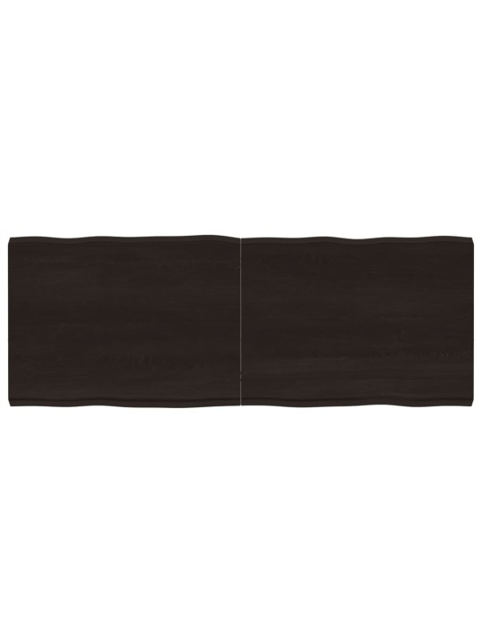 Lauaplaat, tumepruun, 160x60x(2-6) cm, töödeldud täispuit