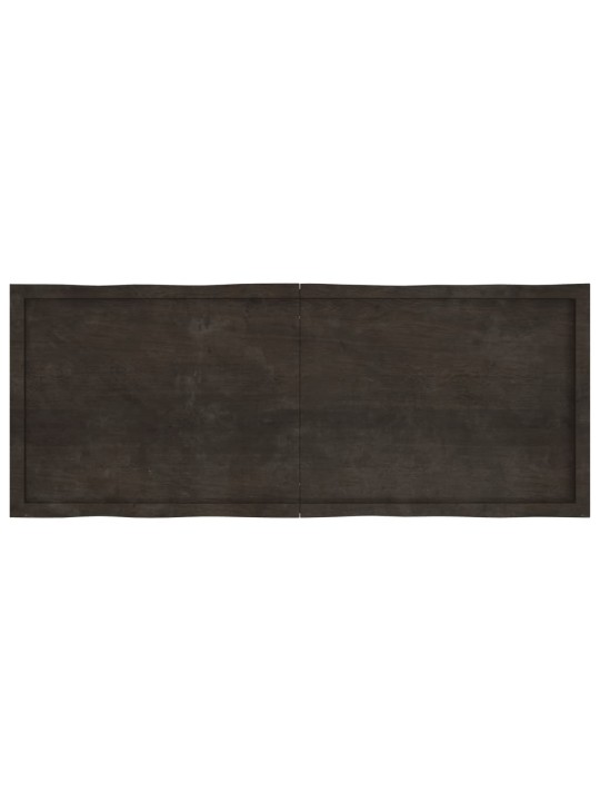 Lauaplaat, tumepruun, 160x60x(2-6) cm, töödeldud täispuit