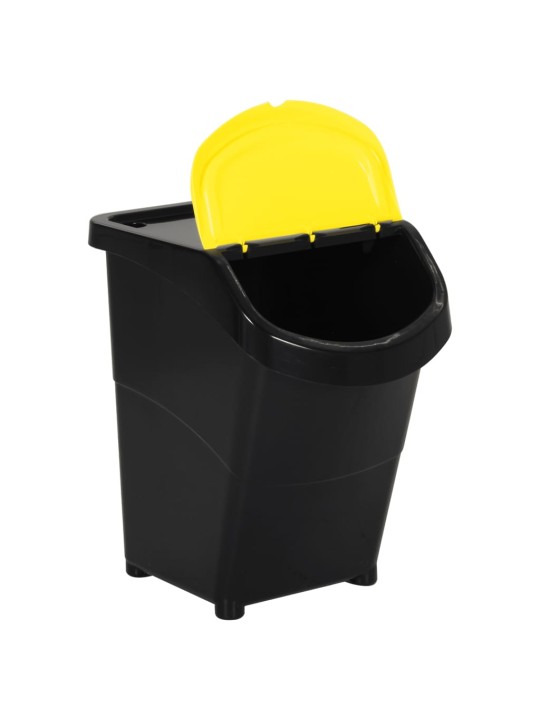 VIRNASTATAVAD KAANEGA PRÜGIKASTID 3 TK, MUST, PP, 120 L