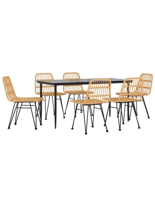 7-osaline aiamööbli komplekt, polürotang