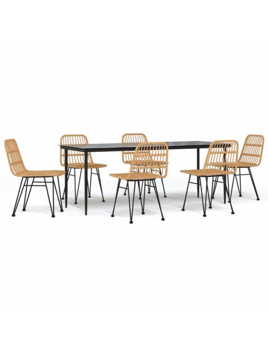 7-osaline aiamööbli komplekt, polürotang
