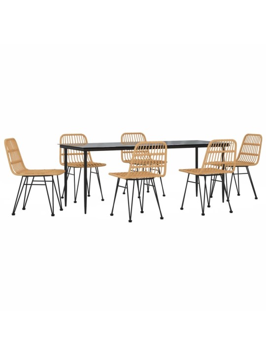 7-osaline aiamööbli komplekt, polürotang