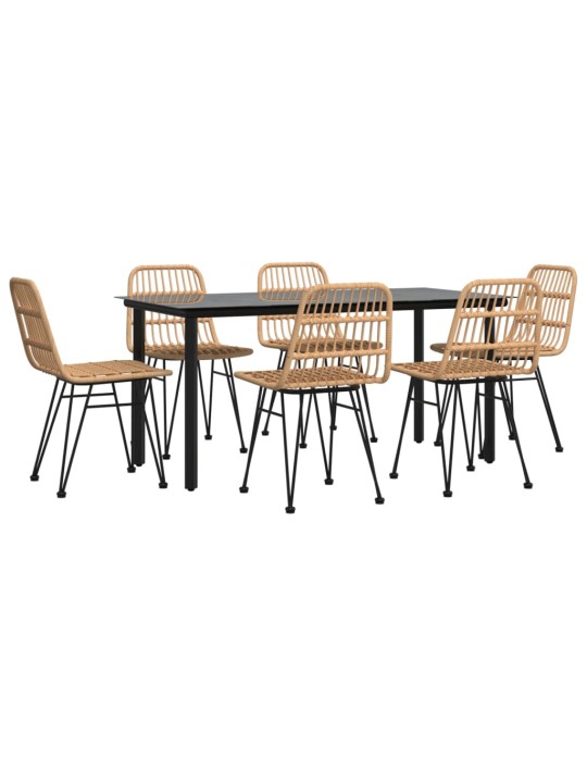 7-osaline aiamööbli komplekt, polürotang