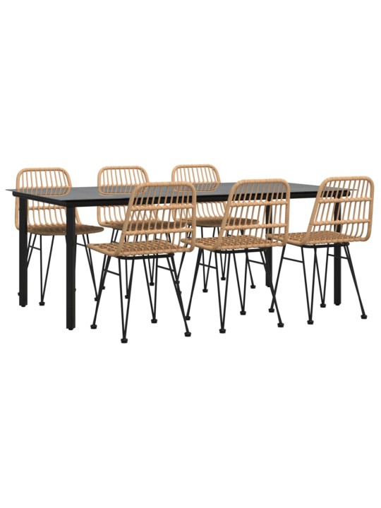 7-osaline aiamööbli komplekt, polürotang