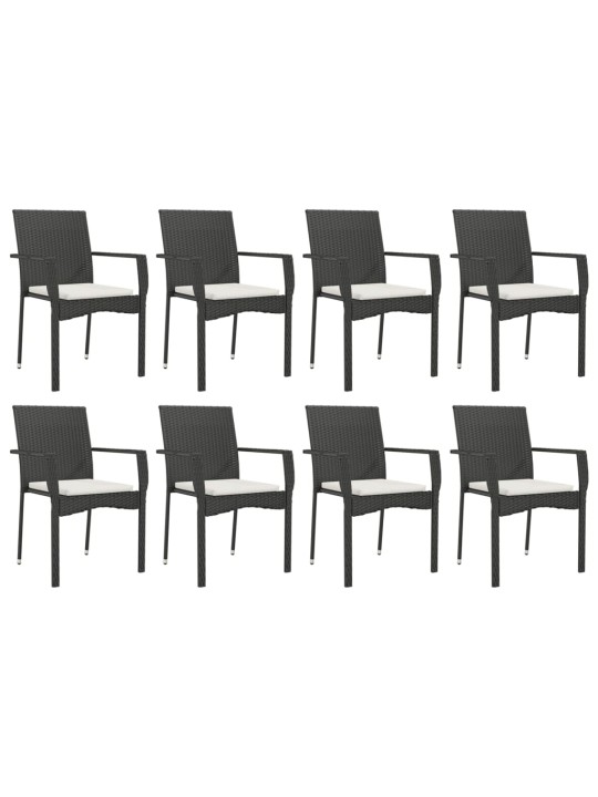 9-OSALINE AIAMÖÖBLI KOMPLEKT PATJADEGA, MUST, POLÜROTANG