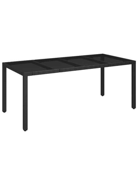 9-osaline aiamööbli komplekt patjadega, must/hall, polürotang