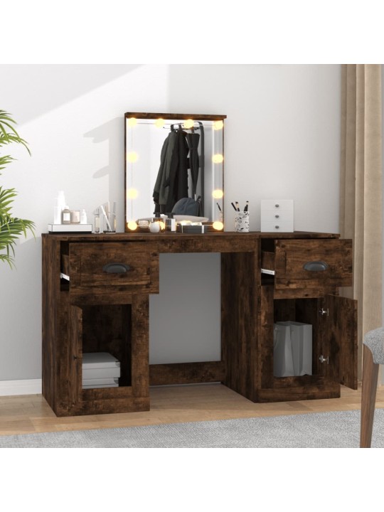 Tualettlaud lediga, suitsutatud tamm, 130x50x132,5 cm