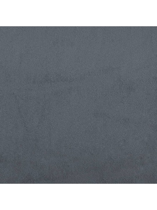 L-KUJULINE DIIVANVOODI, TUMEHALL, 275 X 140 X 70 CM, SAMET