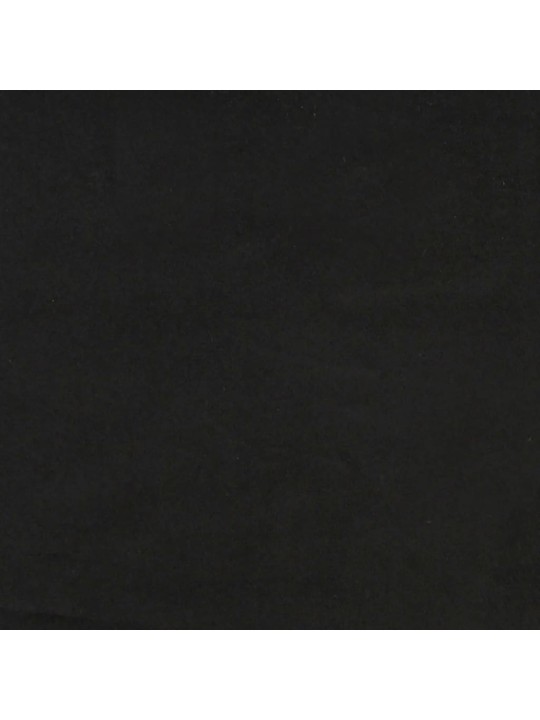 L-KUJULINE DIIVANVOODI, MUST, 271 X 140 X 70 CM, SAMET