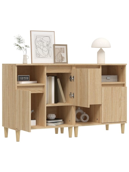 Puhvetkapid 2 tk, sonoma tamm, 60 x 35 x 70 cm, tehispuit