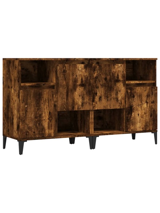 Puhvetkapid 2 tk, suitsutatud tamm, 60 x 35 x 70 cm, tehispuit
