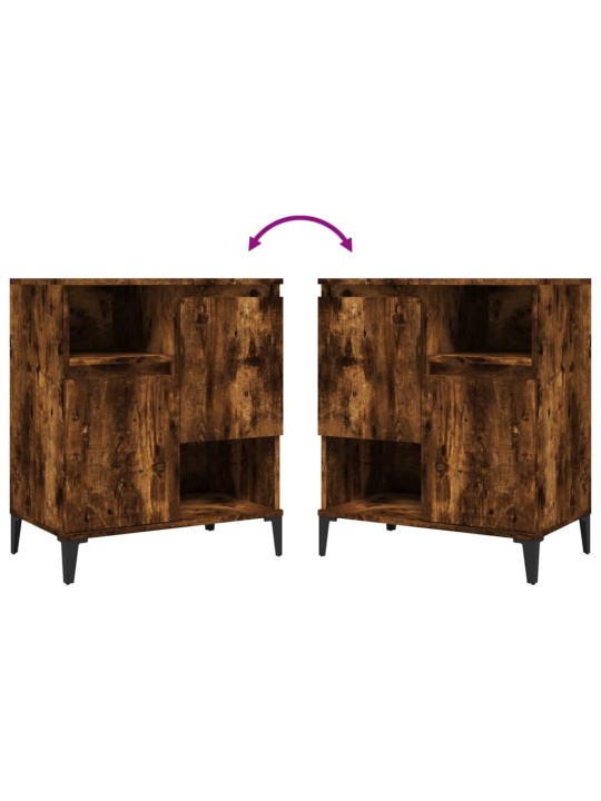 Puhvetkapid 2 tk, suitsutatud tamm, 60 x 35 x 70 cm, tehispuit