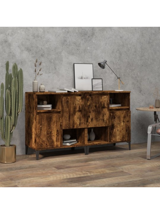 Puhvetkapid 2 tk, suitsutatud tamm, 60 x 35 x 70 cm, tehispuit