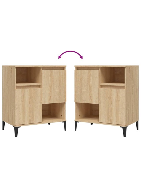 Puhvetkapid 3 tk, sonoma tamm, 60 x 35 x 70 cm, tehispuit