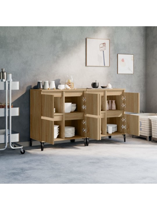 Puhvetkapid 2 tk, sonoma tamm, 60 x 35 x 70 cm, tehispuit
