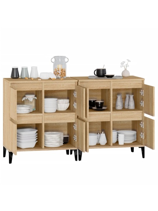 Puhvetkapid 2 tk, sonoma tamm, 60 x 35 x 70 cm, tehispuit